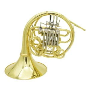 B♭ French Horn – 4 Rotary Valves, Gold Lacquer Finish